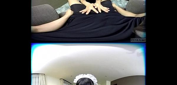  ZENRA VR Japanese AV star Azuki maid handjob fantasy